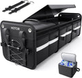 HOTOR Trunk Organizer with Cooler Bag for Neat Car Storage