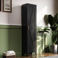 67H Metal Narrow Kitchen Pantry Cabinet - Slim Steel Storage for Small