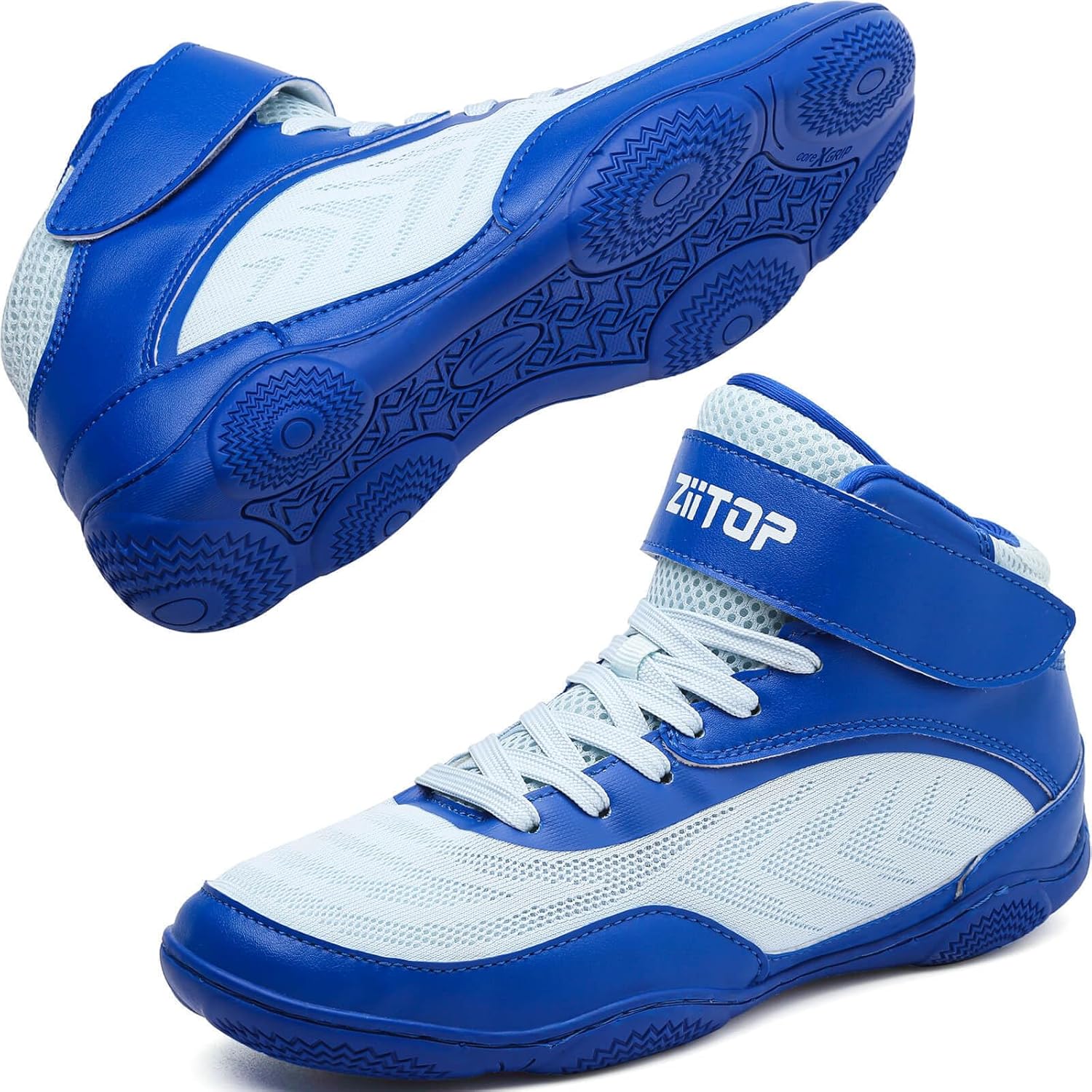 Kids Wrestling Shoes Lightweight Breathable Zero Drop Design