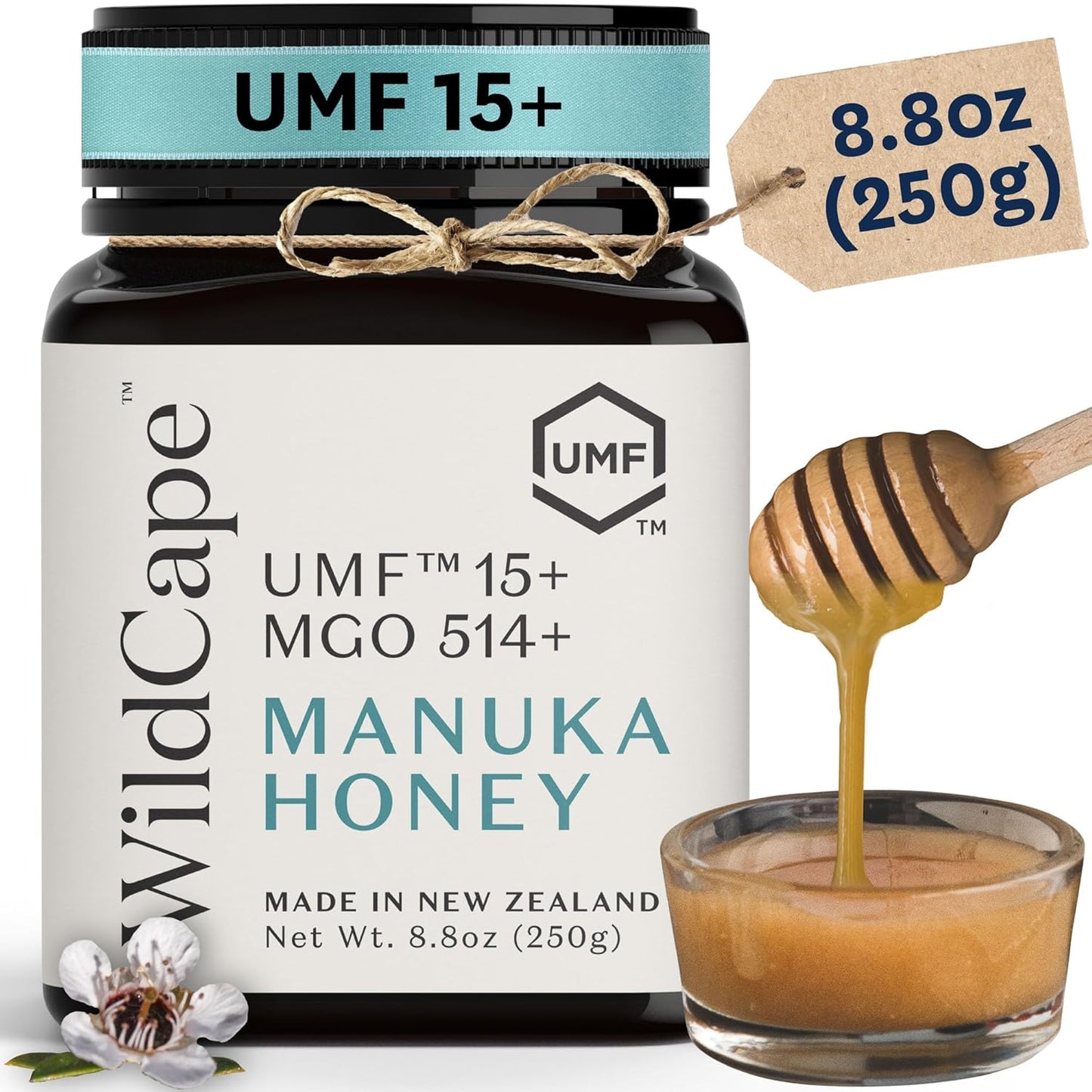 WildCape Manuka Honey UMF 15+ MGO 514+ Pure Raw Unpasteurized