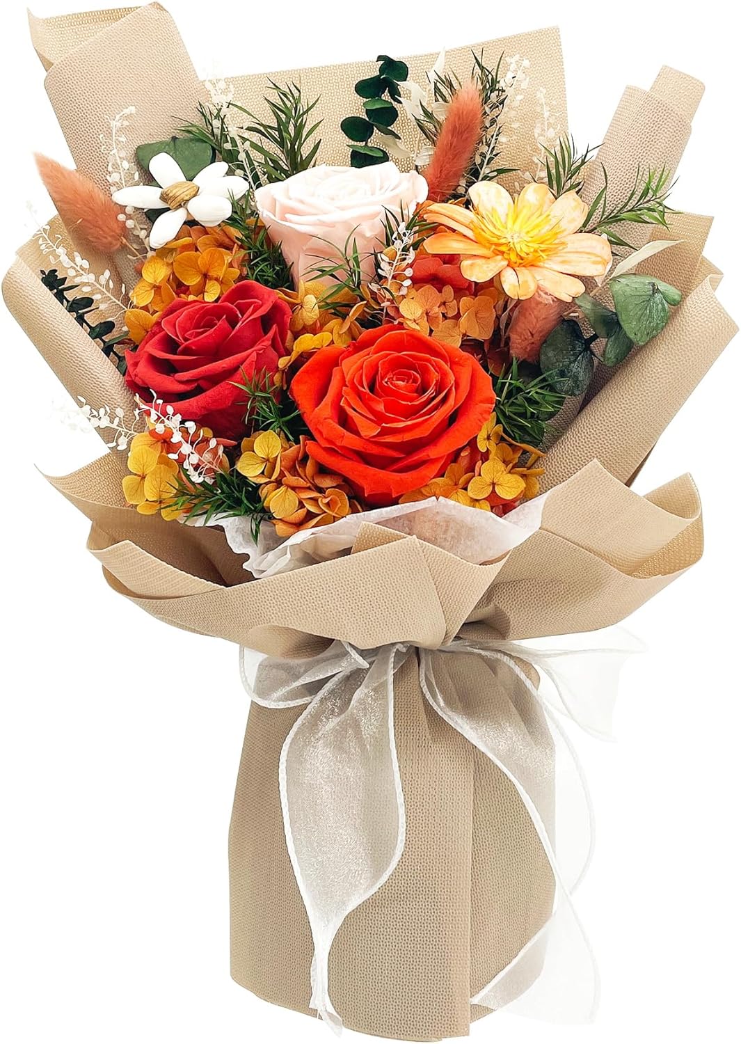 QOEAZY Preserved Flowers Bouquet Gift Box for Any Occasion