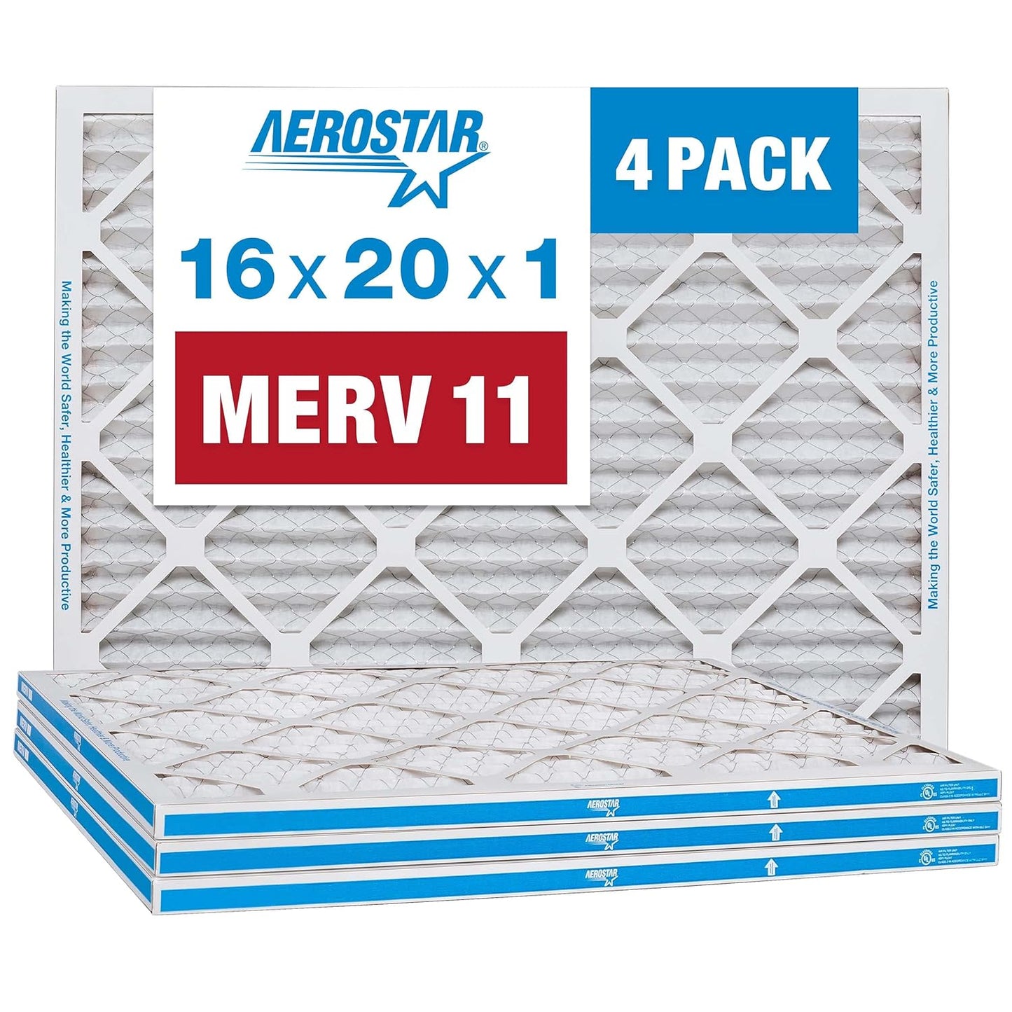 Aerostar 16x20x1 MERV 11 Filters for Cleaner Air Quality