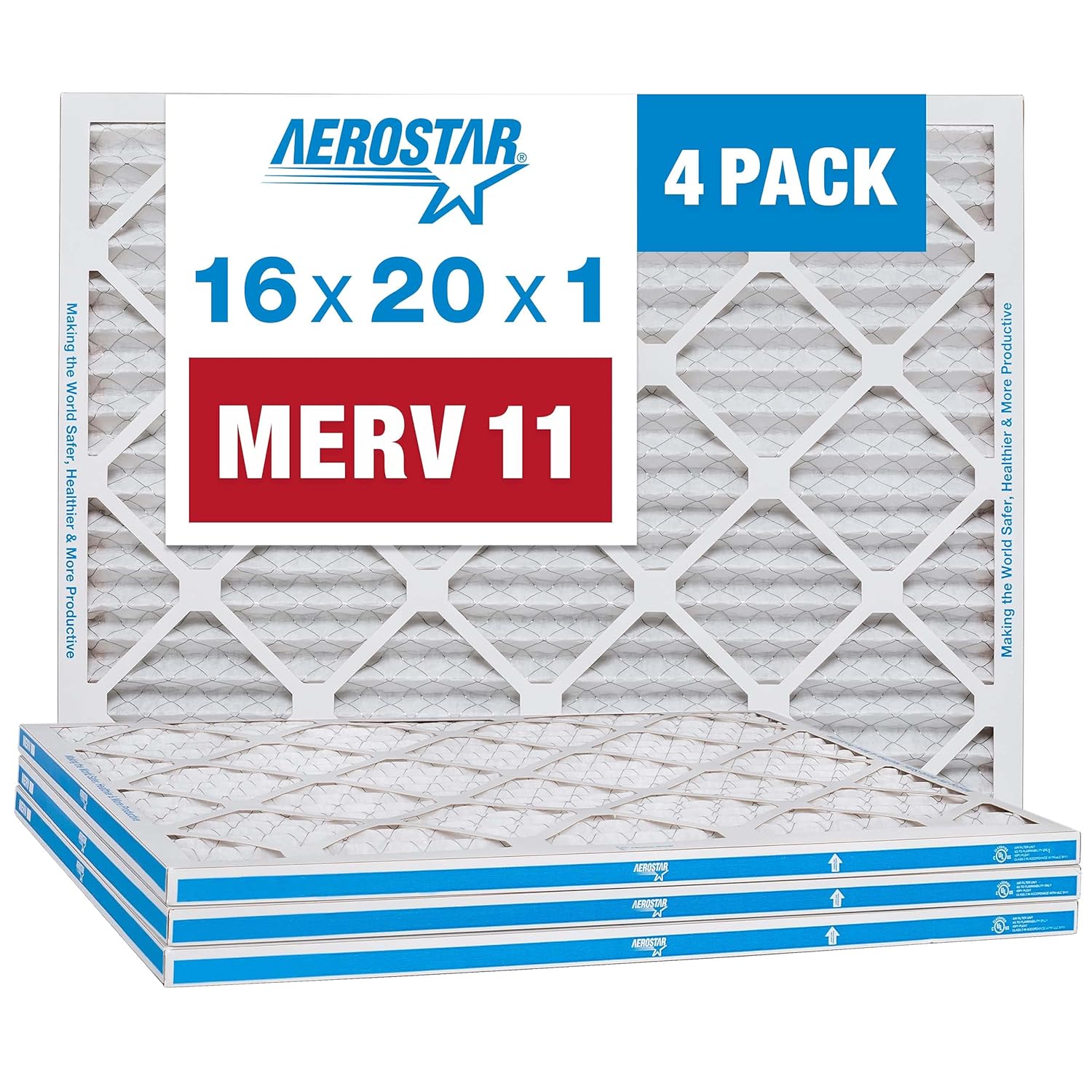 Aerostar 16x20x1 MERV 11 Filters for Cleaner Air Quality