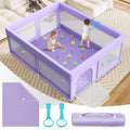 Baby Playpen with Mat 79x71in - Extra Large Indoor Play Yard