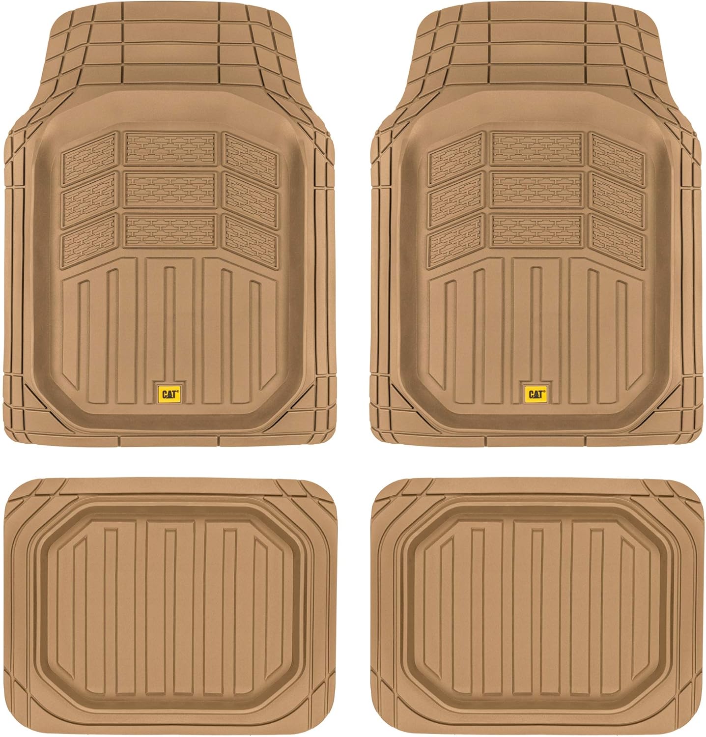 Heavy Duty Deep Dish Rubber Floor Mats for All Vehicles