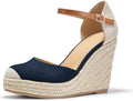 Espadrille Heel Platform Wedge Sandals - Classic Summer Style