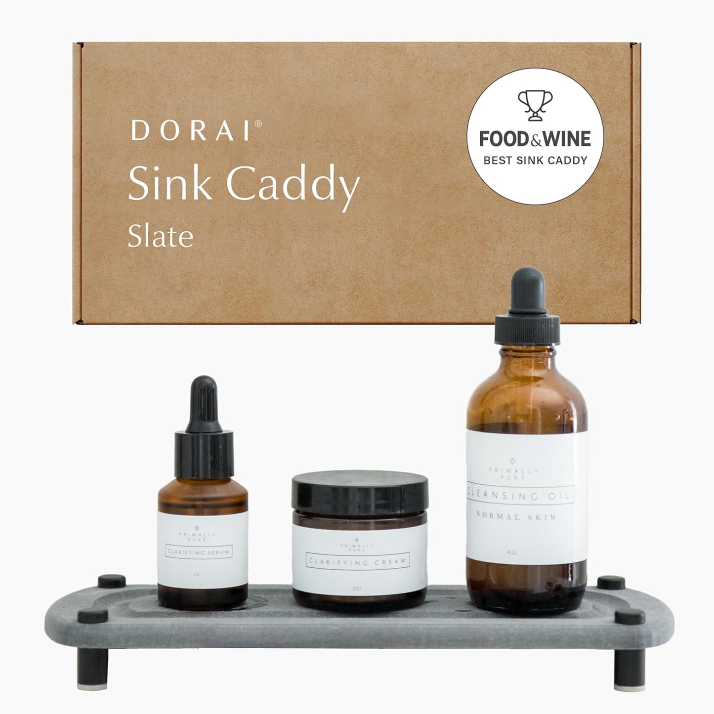 Dorai Home Sink Caddy - Fast-Drying Stone Tray for Sink