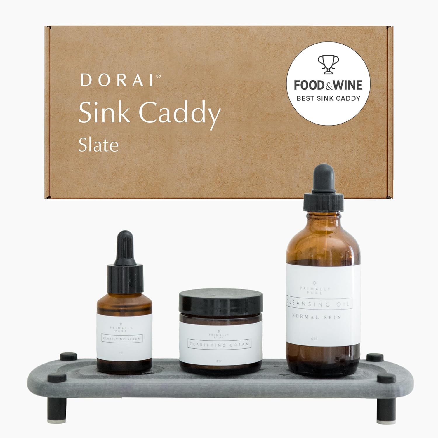 Dorai Home Sink Caddy - Fast-Drying Stone Tray for Sink