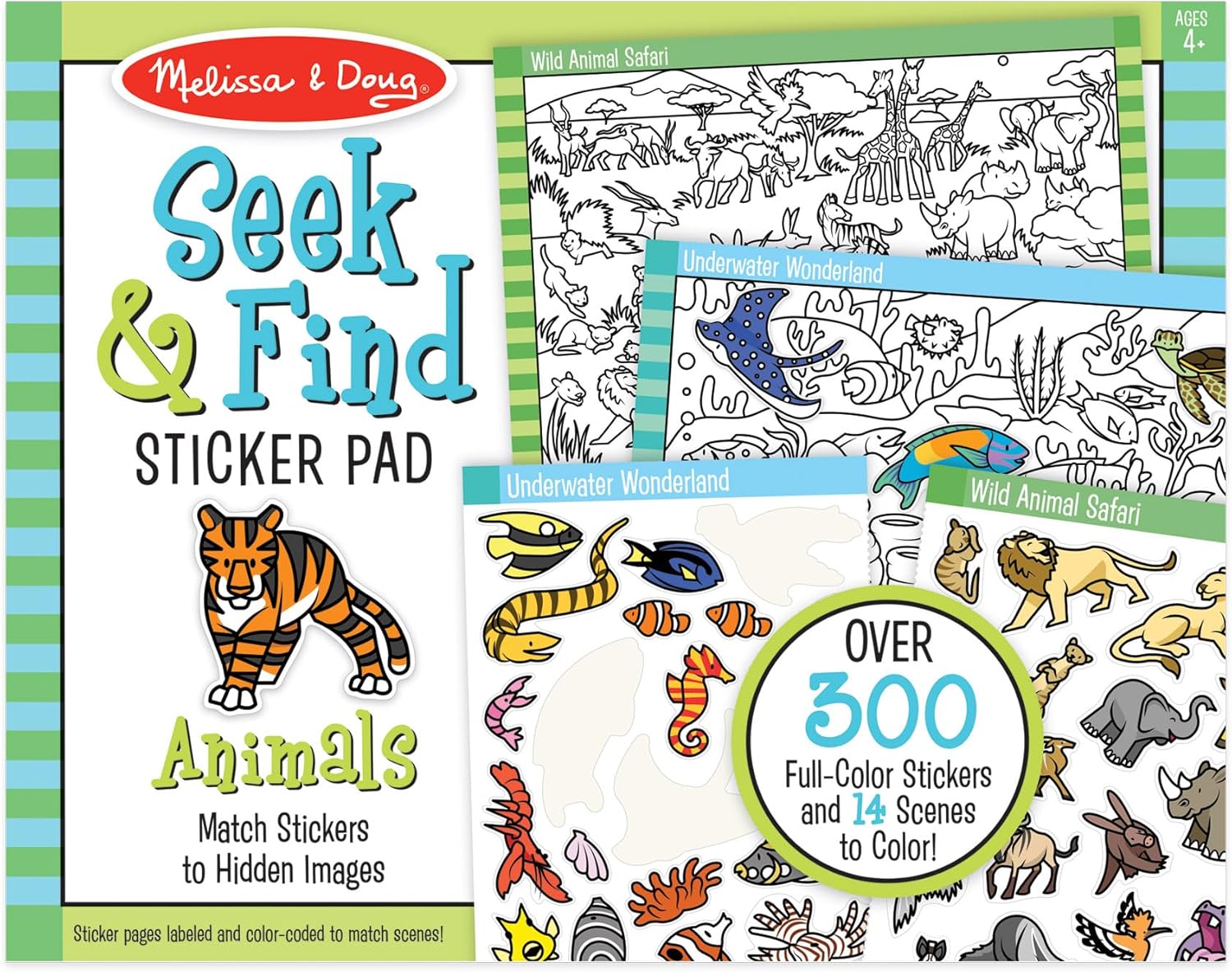 Melissa & Doug Seek and Find Sticker Pad - 300+ Animal Stickers!
