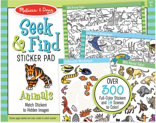 Melissa & Doug Seek and Find Sticker Pad - 300+ Animal Stickers!
