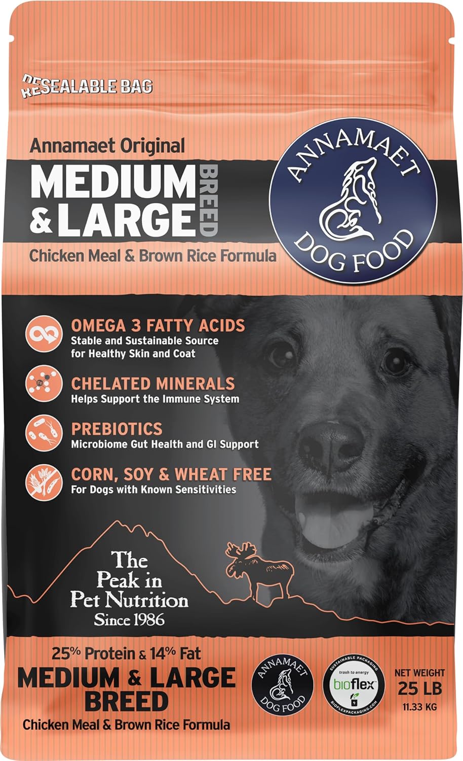 Annamaet Original Encore Formula Dry Dog Food for Active Dogs