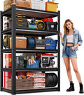 71 in Garage Shelving 5-Tier Heavy Duty Metal Storage Rack - Sturdy