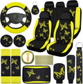 Butterfly Car Seat Full Set - 43 Pcs Yellow Accessory Kit
