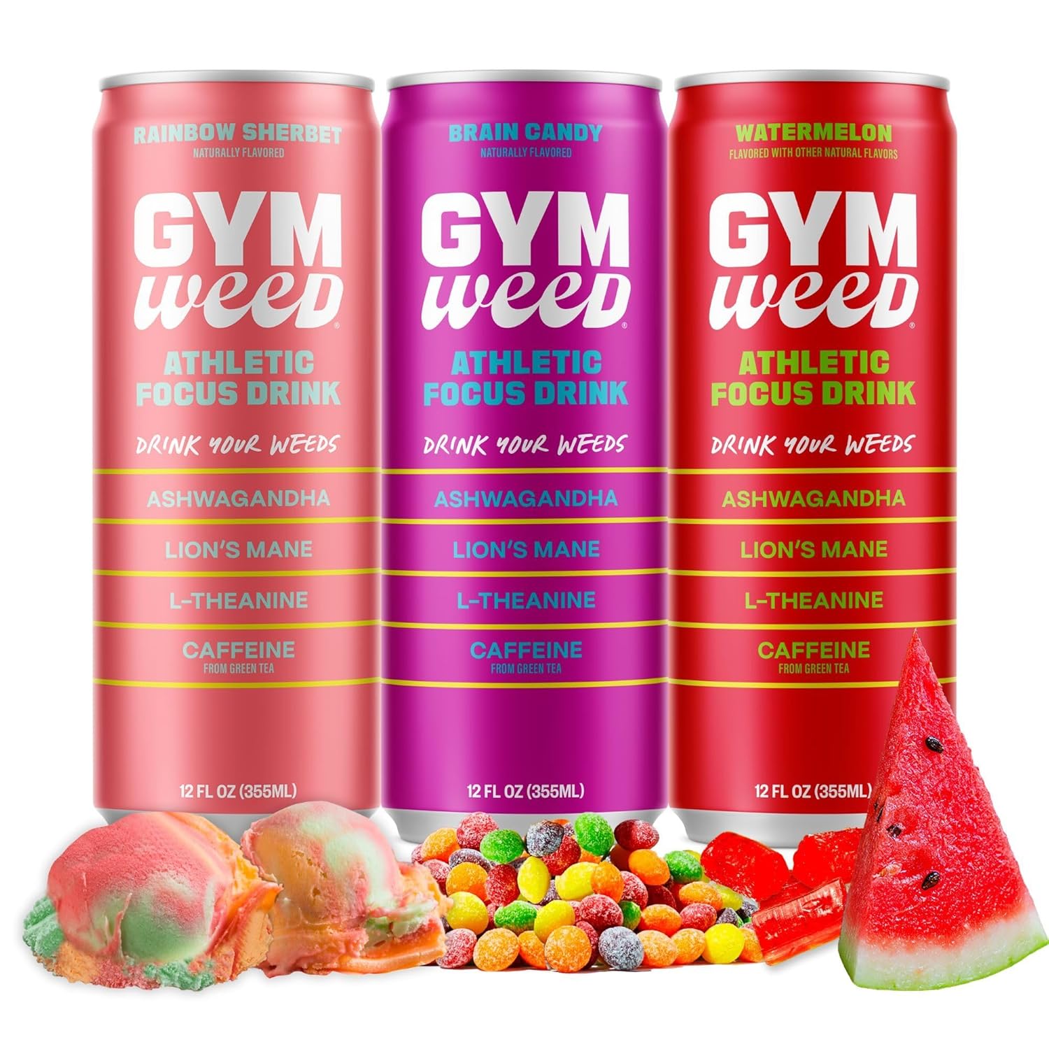 GYM WEED Athletic Focus Drink with Ashwagandha & Caffeine