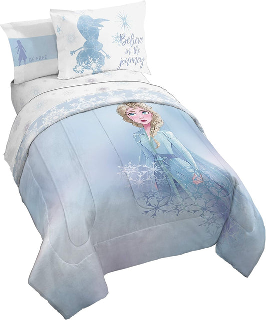 Disney Frozen 2 Elsa Color Block 7 Piece Full Bed Set Review