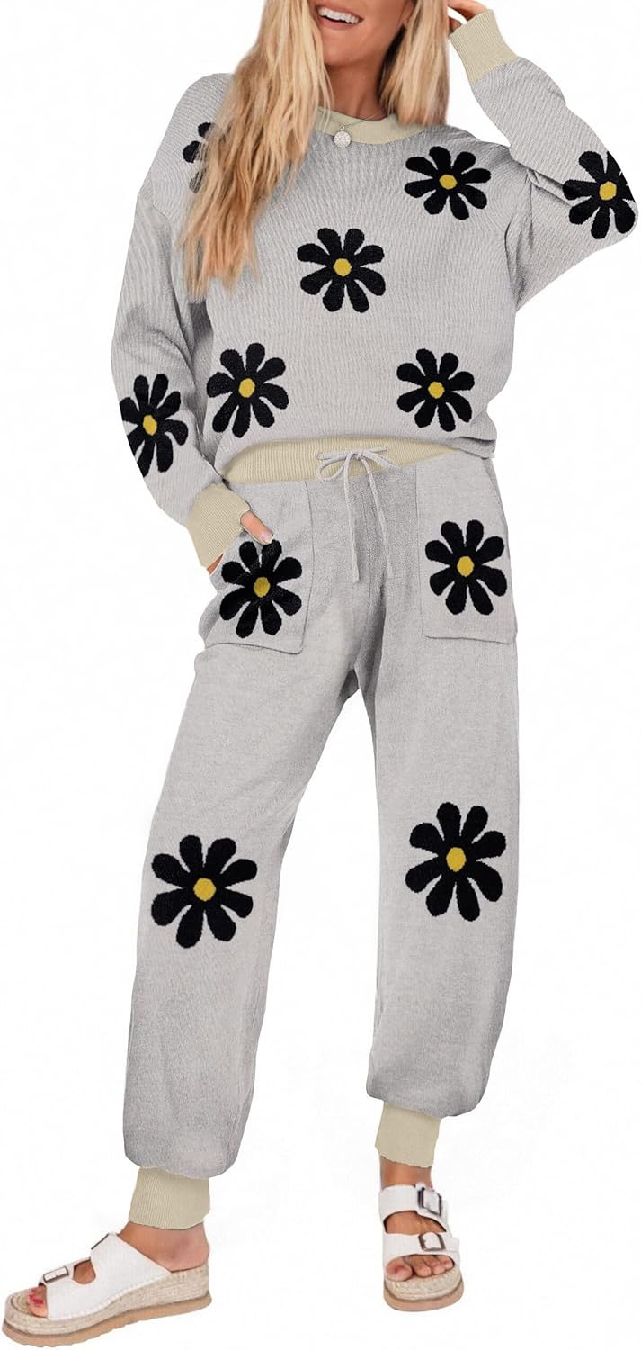 Ekouaer Women's 2 Piece Lounge Set for Cozy Comfort and Style