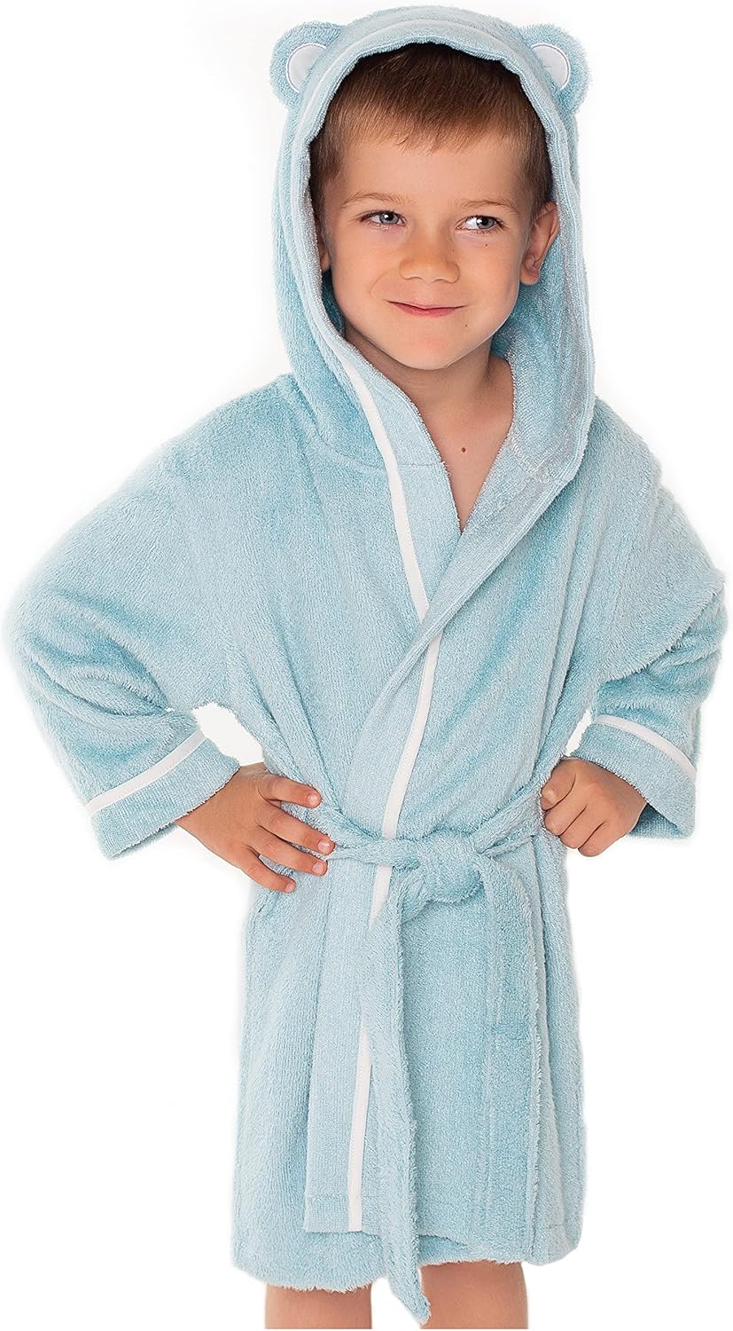 Premium Soft Toddler Bathrobe for Boys & Girls - Cozy Comfort