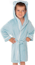 Premium Soft Toddler Bathrobe - Rayon from Bamboo Robe with Hood Warm