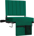Stadium Seat for Bleachers with Back Support - Padded Portable Cushion