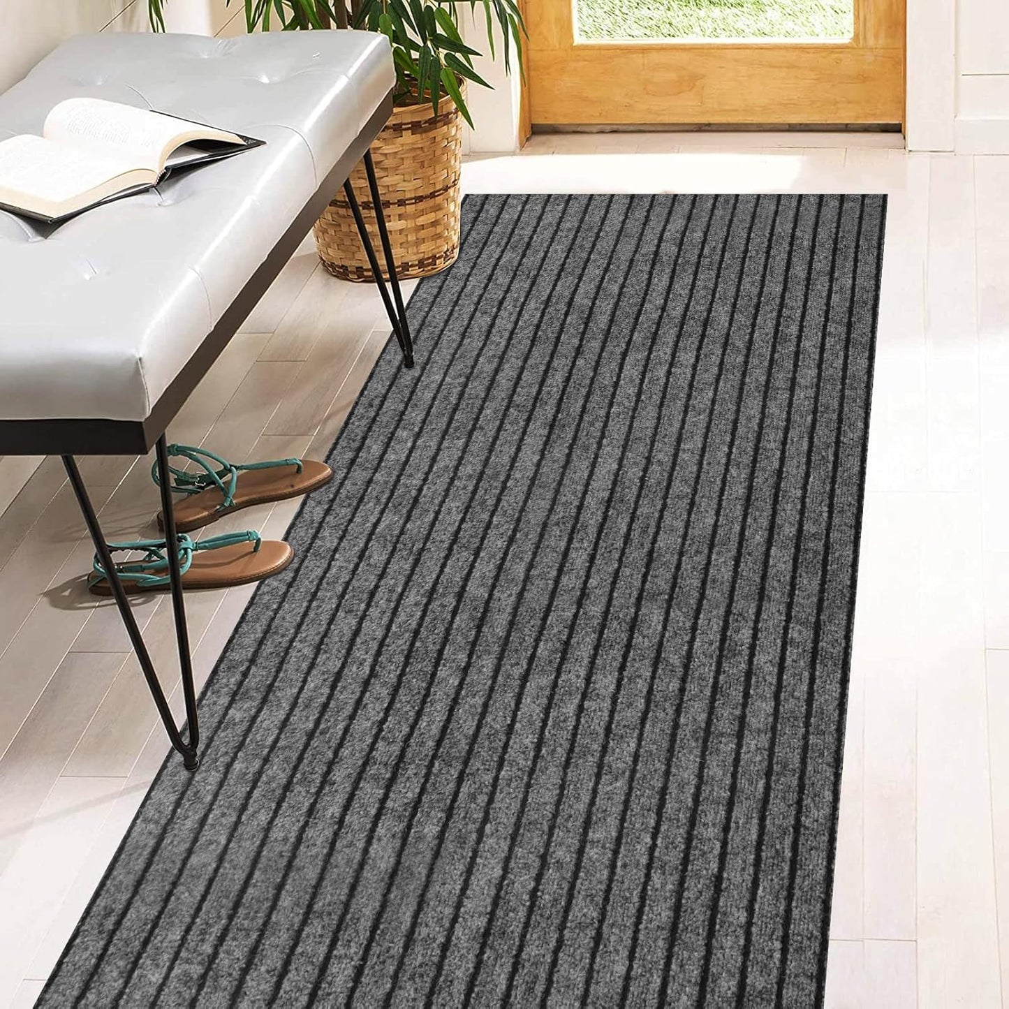 3ft x 26ft Runner Rugs with Rubber Backing for Indoor Outdoor Use