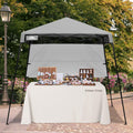 8x8 Pop Up Canopy Tent Light Gray - Compact Instant Sun Shelter