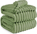 Bedsure GentleSoft Reseda Fleece King Blanket for Couch - Cozy Soft