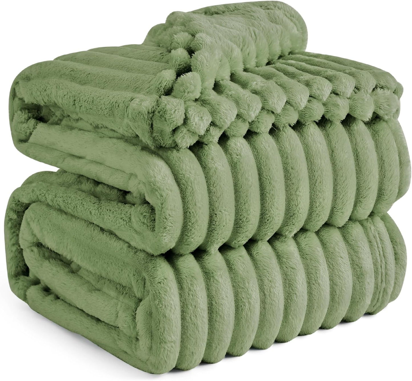 Bedsure GentleSoft Reseda Fleece King Blanket for Cozy Comfort