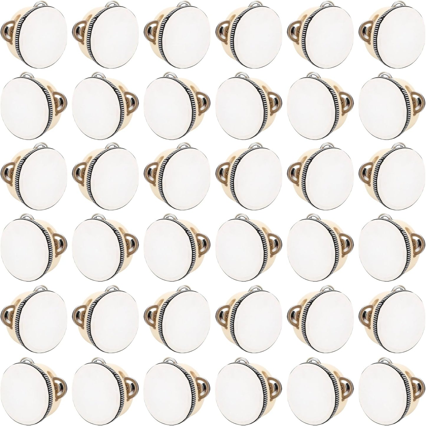 36 Pcs 4 Inch Wedding Tambourines for Memorable Celebrations