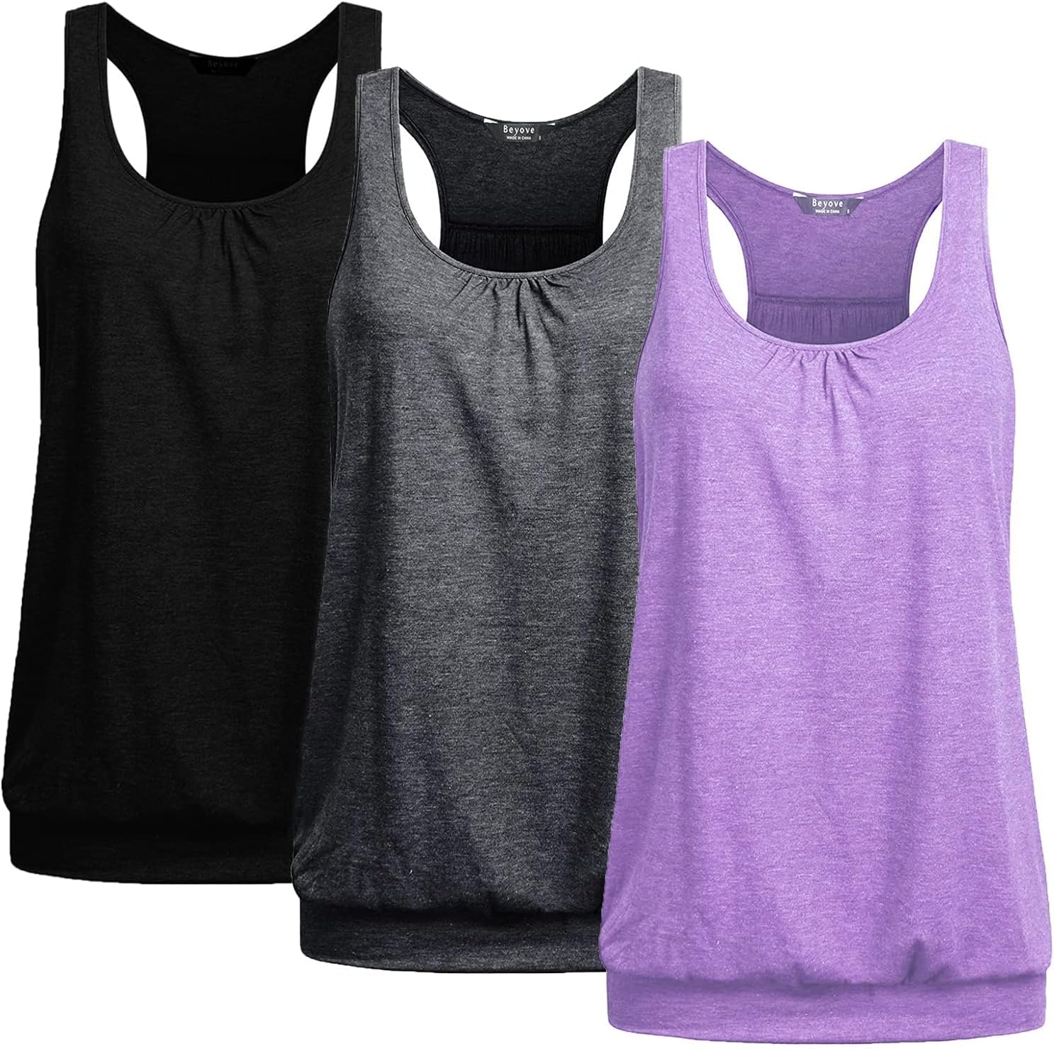 Beyove Racerback Tank Tops for Women - Perfect for Active Lifestyle