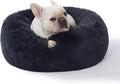 Plush Calming Donut Dog Bed for Small to XXL Pets - Cozy Cuddler