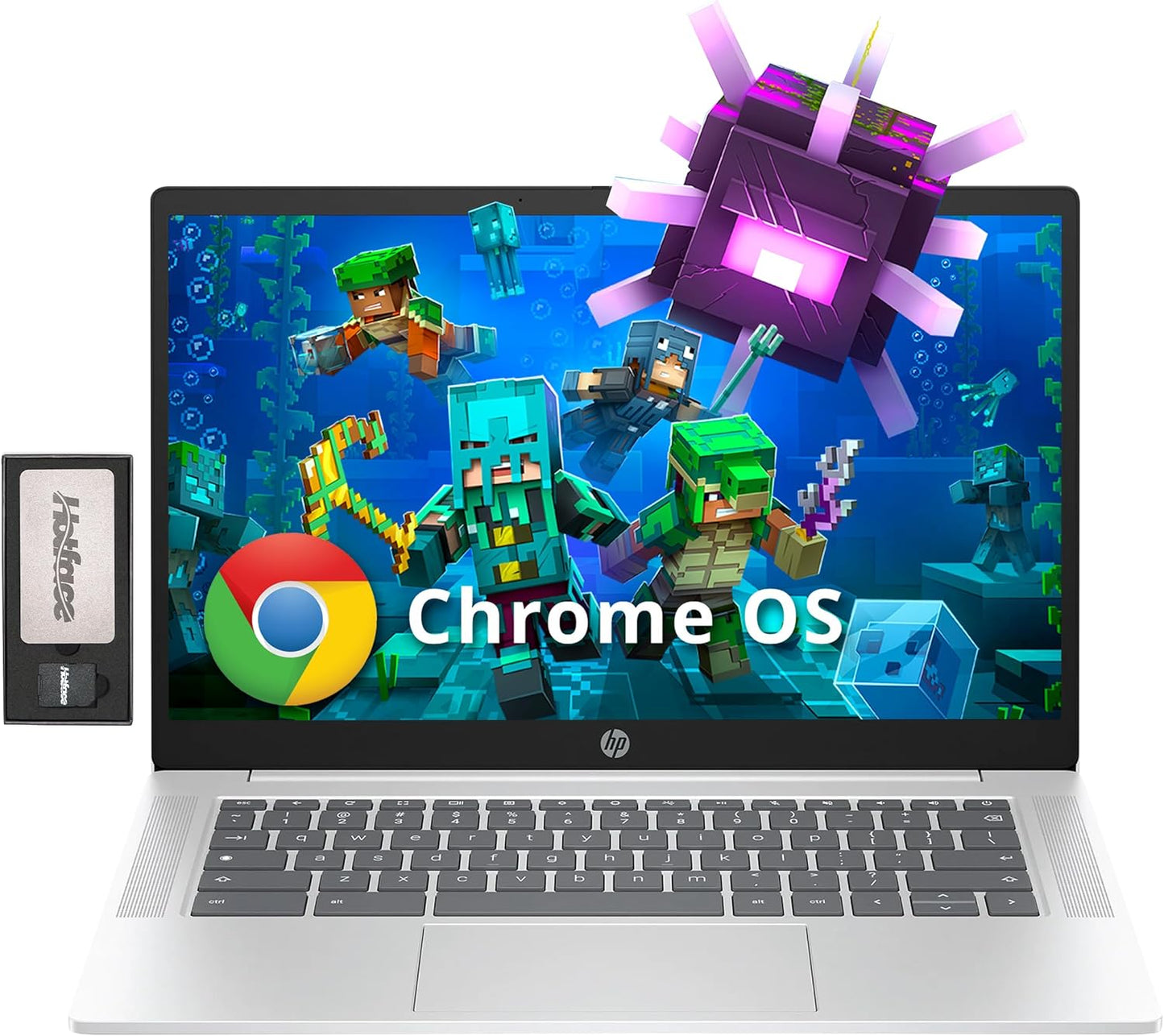 HP 14 HD Anti-Glare Chromebook Laptop with Intel N200 Processor