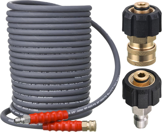 RIDGE WASHER 50 Feet Pressure Washer Hose for Hot and Cold Water