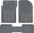 Cat ToughLiner Gray Car Floor Mats - Heavy Duty Trim-to-Fit