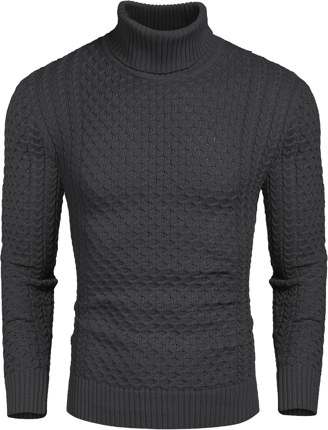 Men's Slim Fit Turtleneck Sweater for Casual Stylish Looks