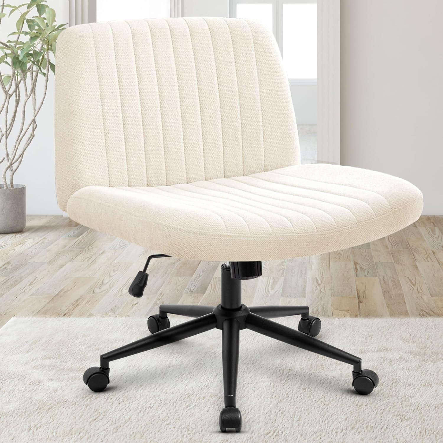 Criss Cross Chair Wheels for Home Office with Adjustable Comfort