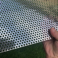 Perforated Metal Sheets 30x15 in 19 Gauge Stainless Steel