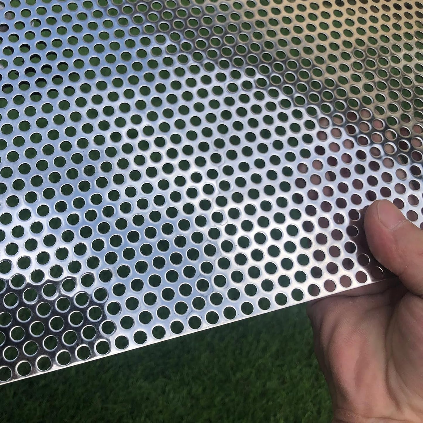 Perforated Metal Sheets 30x15 in 19 Gauge Stainless Steel