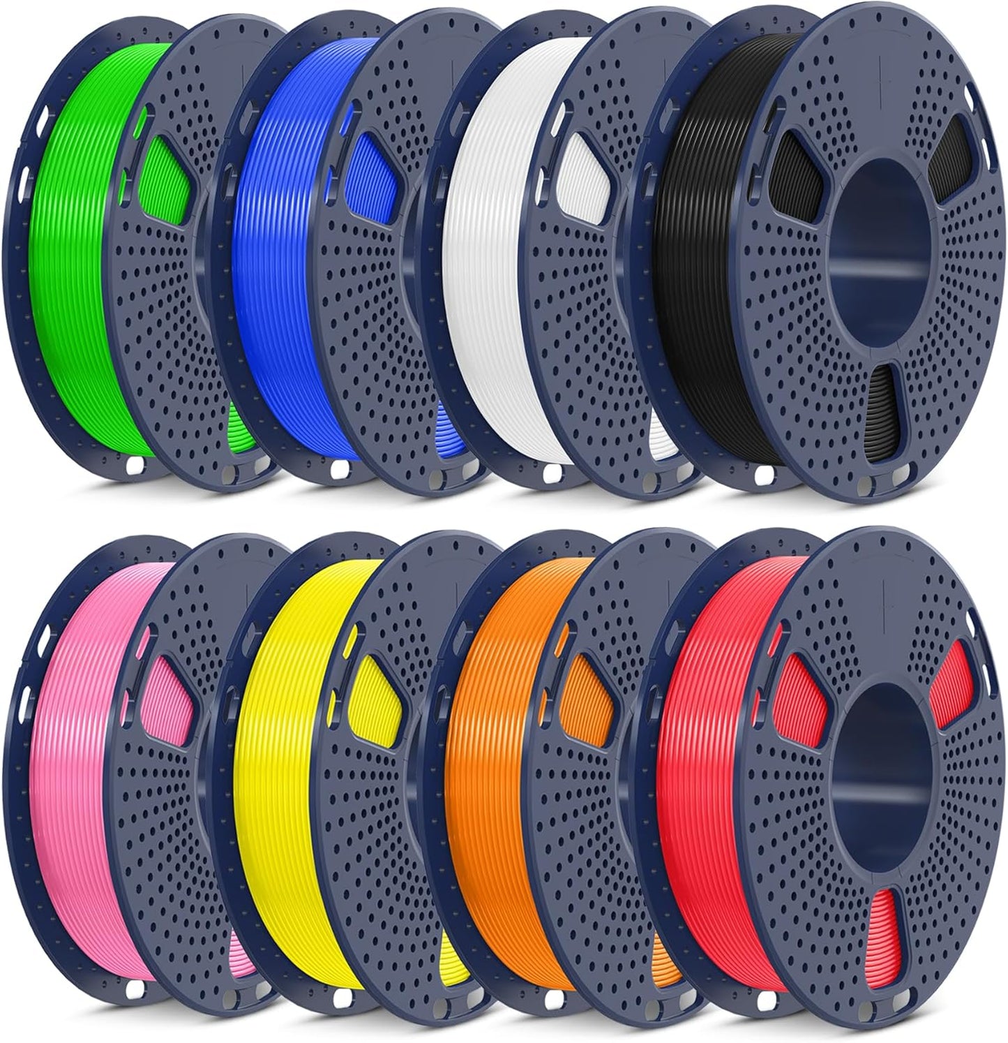 SUNLU PETG Filament Bundle: 8 Colors, 2kg Total, Vacuum Packed
