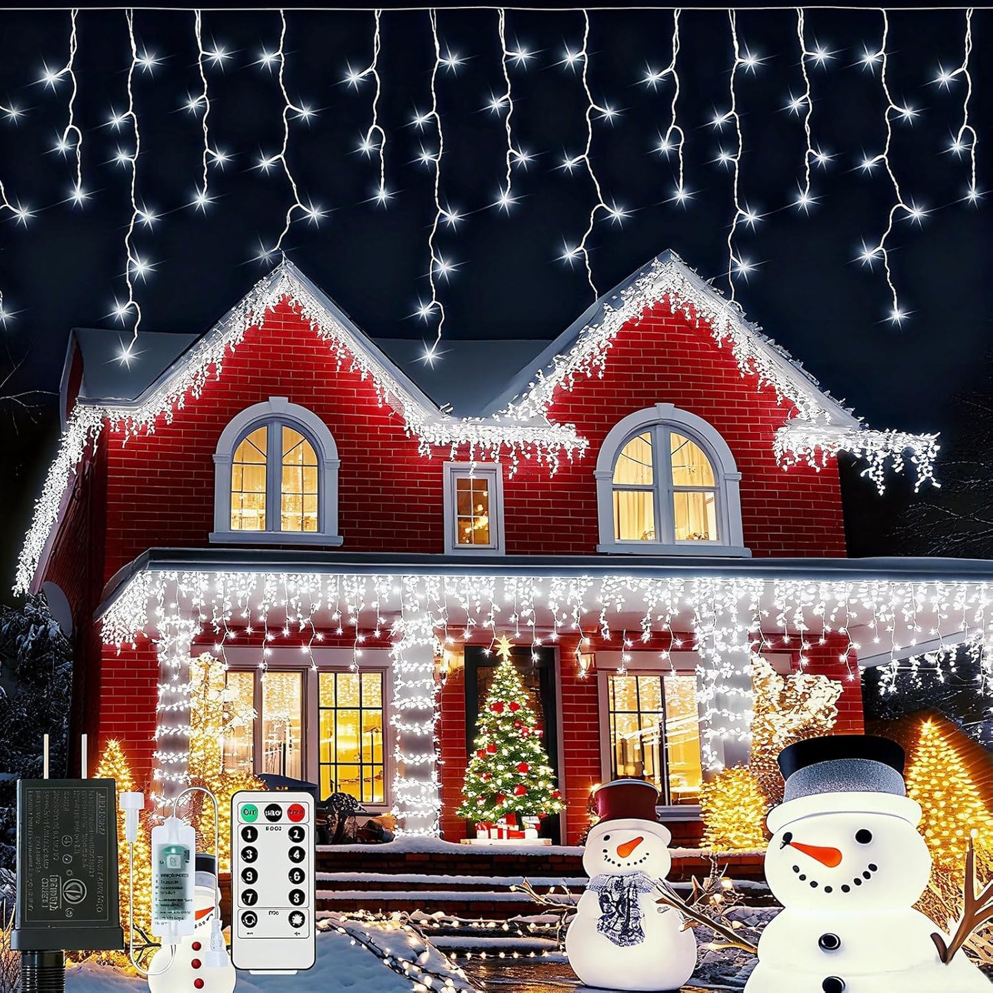 Icicle Lights for Outside - 167ft 1760 LED Waterproof Lights