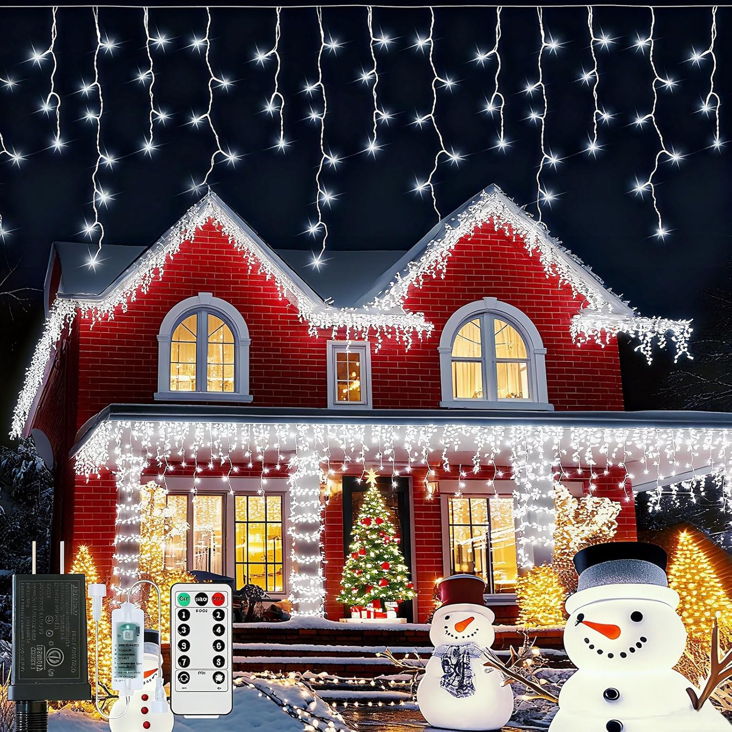 Icicle Lights for Outside - 167ft 1760 LED Waterproof Lights