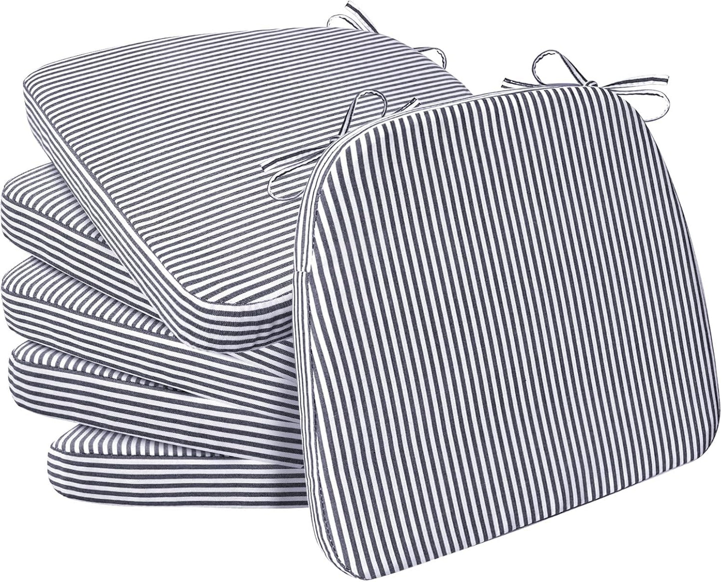 D-Shaped Chair Cushions for Comfort and Support, Set of 6