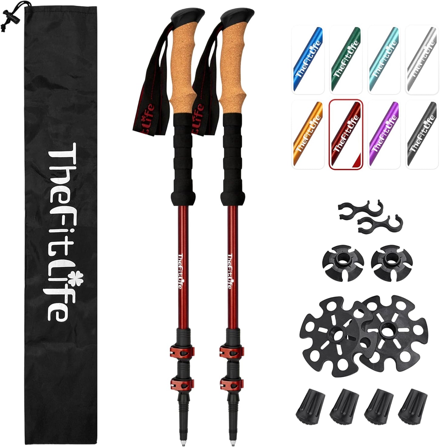 Lightweight 7075 Aluminum Hiking Poles for Every Adventure