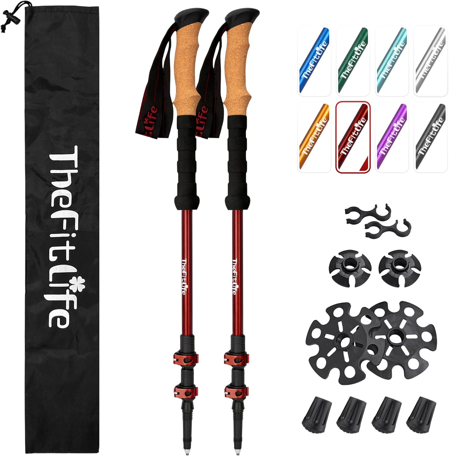 Lightweight 7075 Aluminum Hiking Poles for Every Adventure