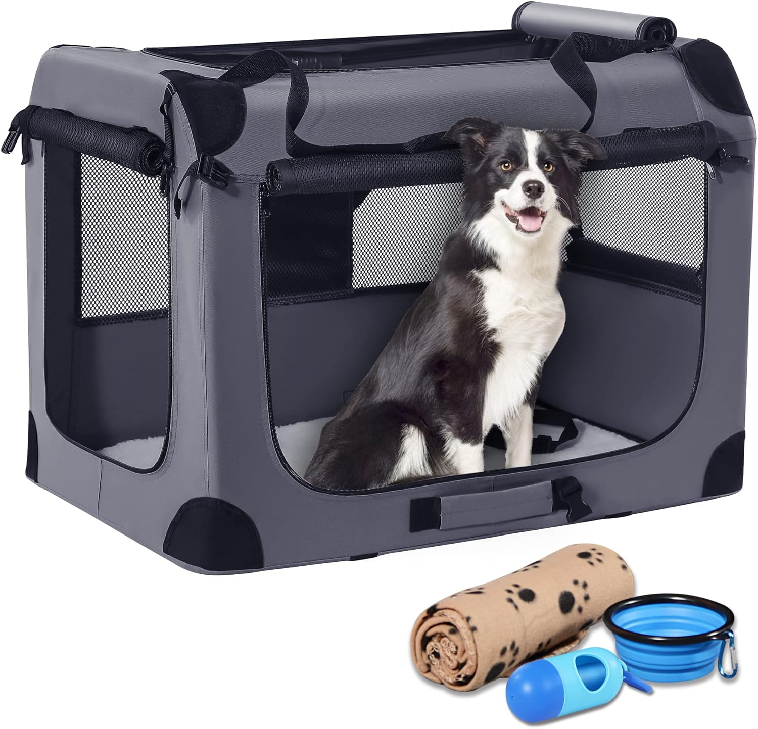 Portable Dog Crate for Medium/Large Dogs - Petprsco Travel Crate