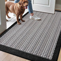 LUMI Inside Door Mat for Entry 32x47 - Low Profile Absorbent Dirt