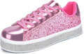Glitter Tennis Sneakers Neon Sparkly Bridal Sneakers - Dressy Shine