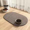 MontVoo Absorbent Dog Water Mat for Messy Drinkers, Brown