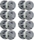 Super Bulky Giant Yarn Chunky Chenille for Arm Knitting - Cozy Grey