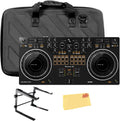 DDJ-REV1 Scratch-Style 2-Channel DJ Controller Black Bundle - Case