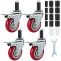 Prep Table 4 in Expanding Stem Casters Set of 4 - Heavy Duty Mobility